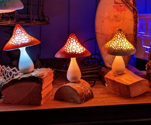 Rainbow Voronoi Mushroom: a WiFi Controlled Glow in the Dark Night Light