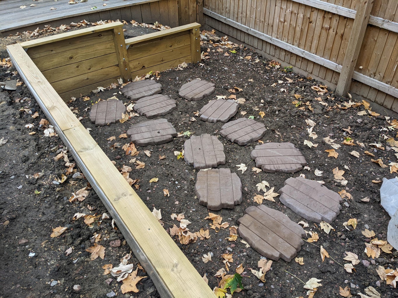 Patio Extension & Stepping Stones