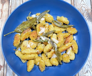 Homemade Pumpkin Gnocchi With Sage Butter and Parmesan