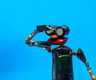 Stop Motion Puppet From Copper Wire Scraps and Electronic Waste