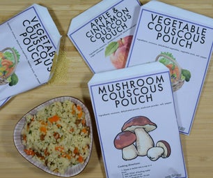 DIY Couscous Pouches - Instant Food, Just Add Water