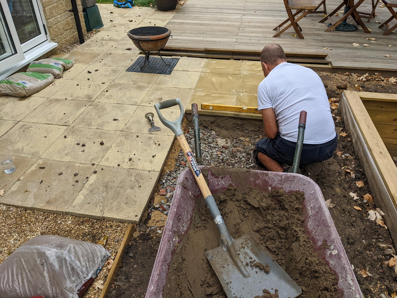 Patio Extension & Stepping Stones
