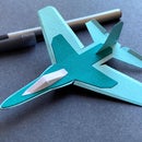 Tiny Jet Card Stock Glider W/ 4th Gen Style