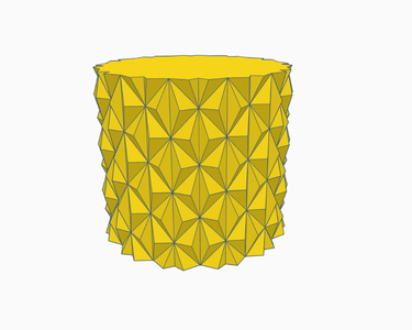 Design Origami Pot/vase in Tinkercad