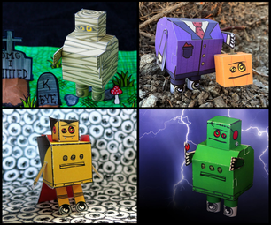 DIY Instructables Robot Halloween Papercrafts