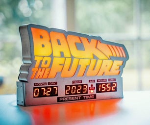 Back to the Future Lamp & Clock