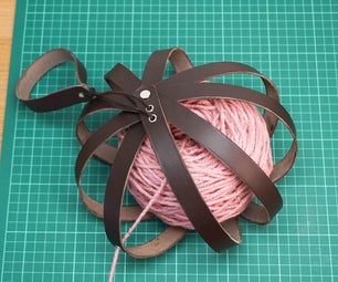 DIY Leather Yarn Holder | Portable Knitting Helper