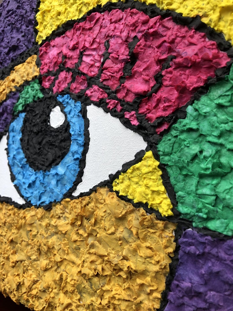 Rainbow Eye With Recycled Paper