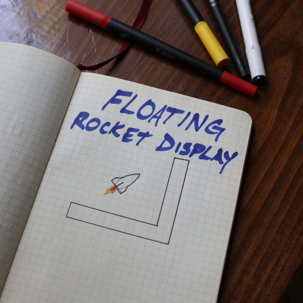 Floating Rocket Desktop Display