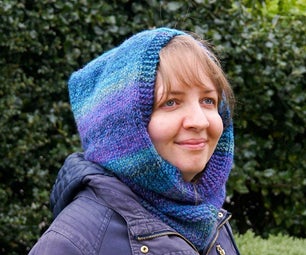 How to Knit a Hooded Scarf | Easy Balaclava Knitting Pattern