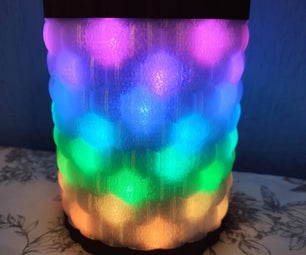 An Eye-Catching 3D Printed Hexagonal Cells LED Lamp