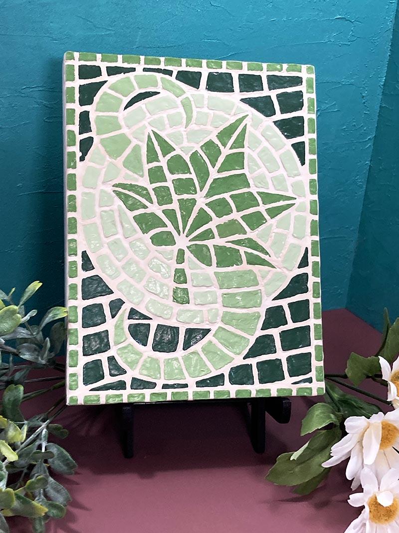 Put Your Faux Leaf Mosaic on Display