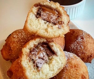 Milky Mines (Fried Milky Way Candy Bars in Biscuit Batter)
