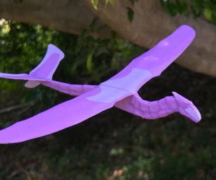 Card Stock Violet Dragon Glider