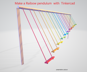 Make a Rainbow Pendulum Snake With Tinkercad.