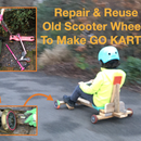 Go Kart Racer From Reused Old Scooter Wheels