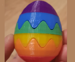 Rainbow Easter Egg